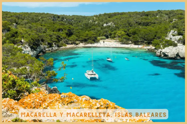 Mejores playas de España Macarella Y Macarelleta, Islas Baleares
