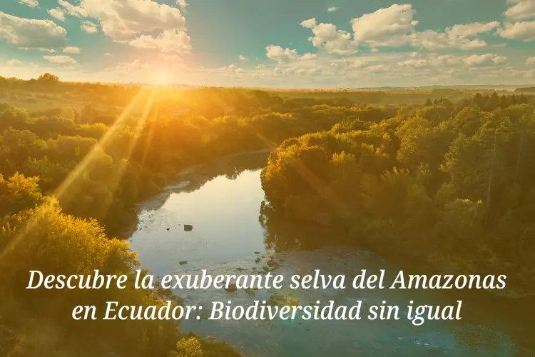 exuberante selva del Amazonas en Ecuador