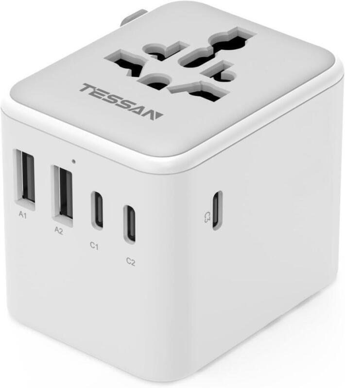Adaptador de enchufe universal para viajar: guia de compra TESSAN Adaptador Enchufe Universal 6 en 1