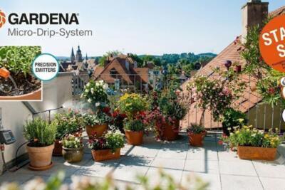 Kit riego automatico balcon Gardena Micro-Drip para terraza